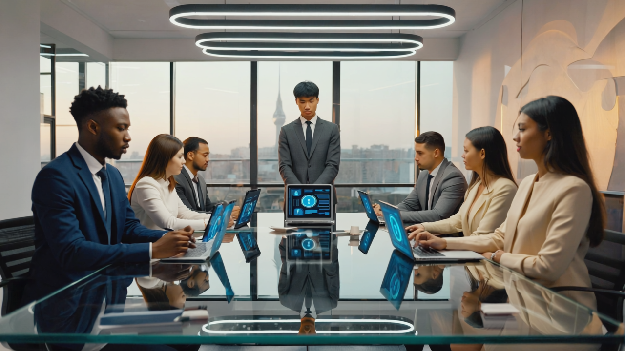 Tech pro remotely monitoring IT systems with real-time dashboards