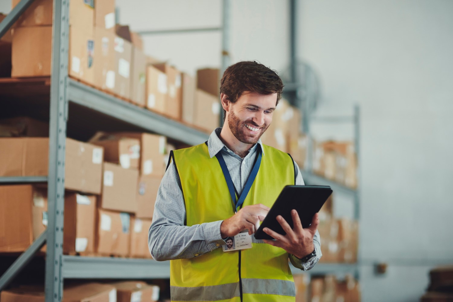 A man is handling the shopping on Shopify