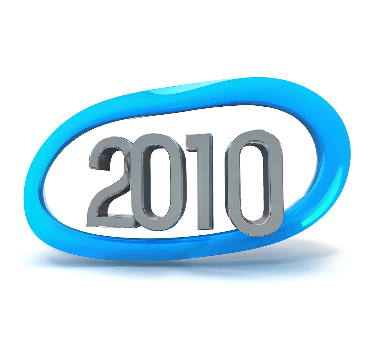 3d banner with text 2010