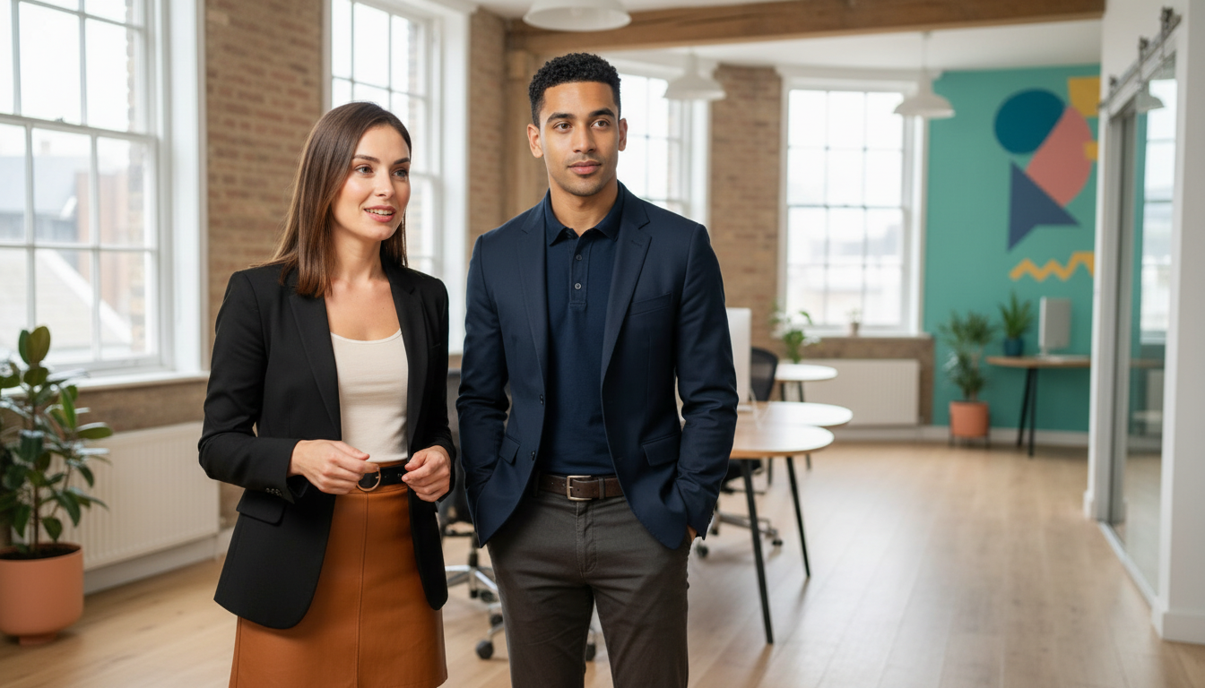 Jessica and Zak discussing an Office 365 upgrade during a real UK business consultation.