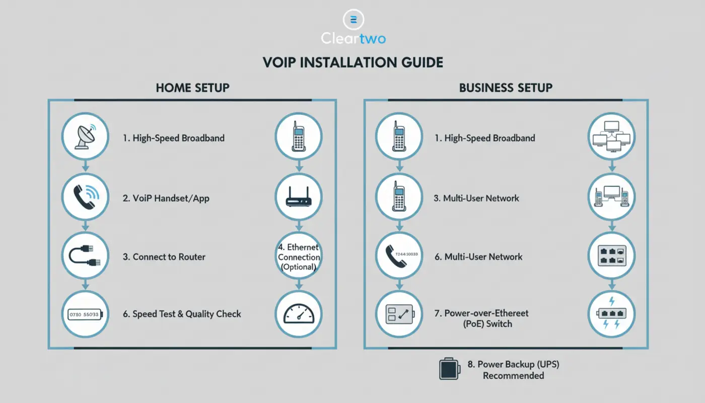 VoIP phone setup