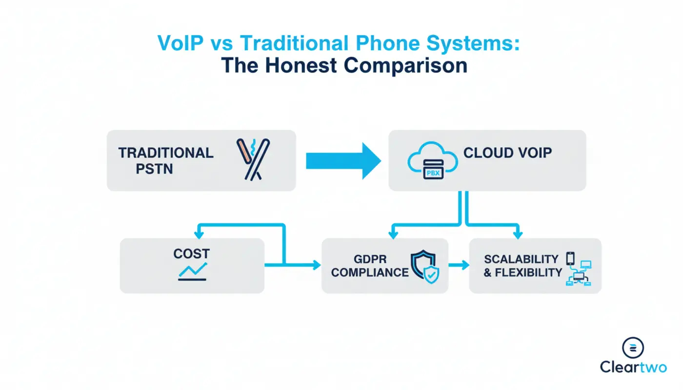Modern cloud based business phone dashboard